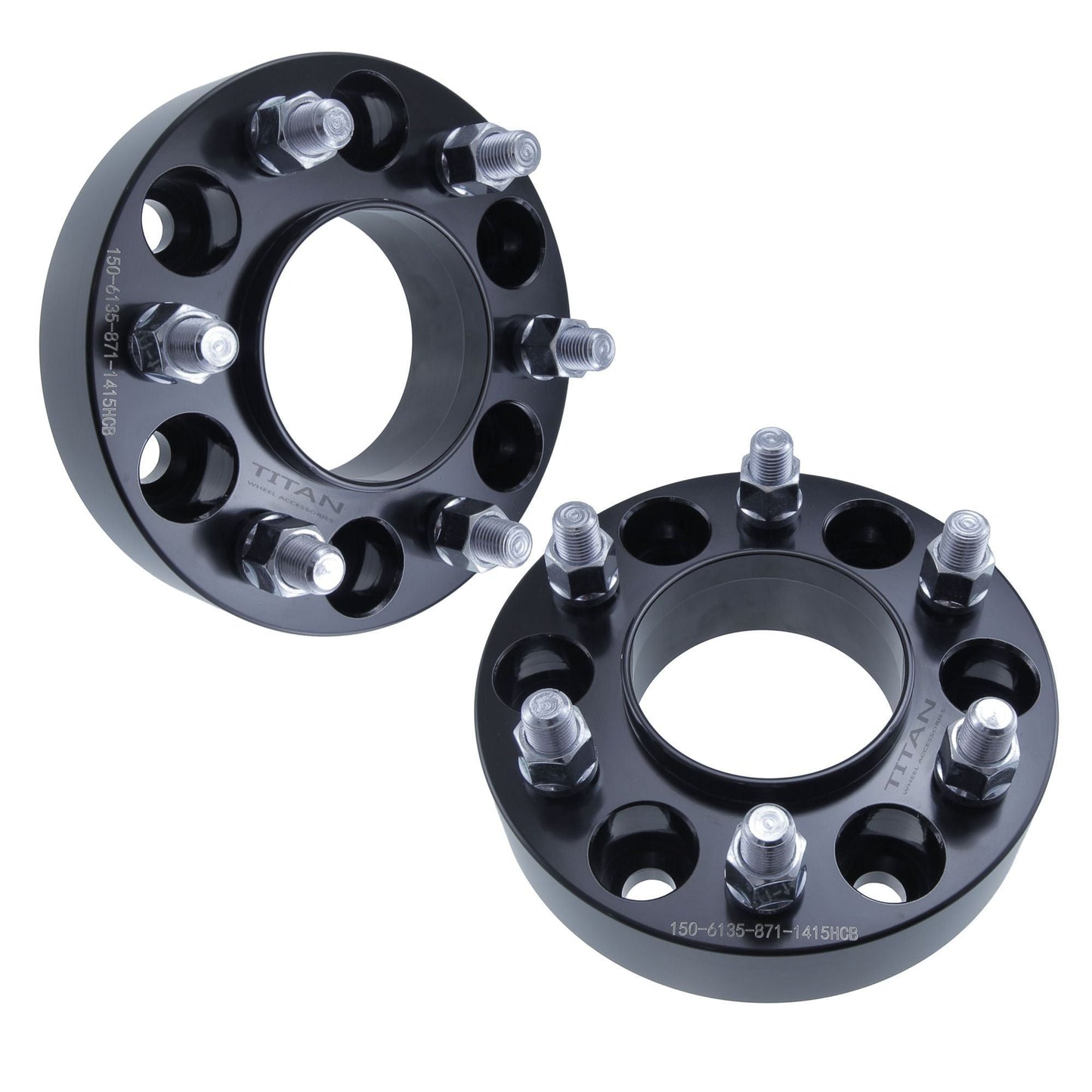 1.5" (38mm) Titan Wheel Spacers for Ford F150 Expedition Lincoln Navigator | 6x135 | 87.1 Hubcentric |14x2 Studs |  Set of 4 | Titan Wheel Accessories