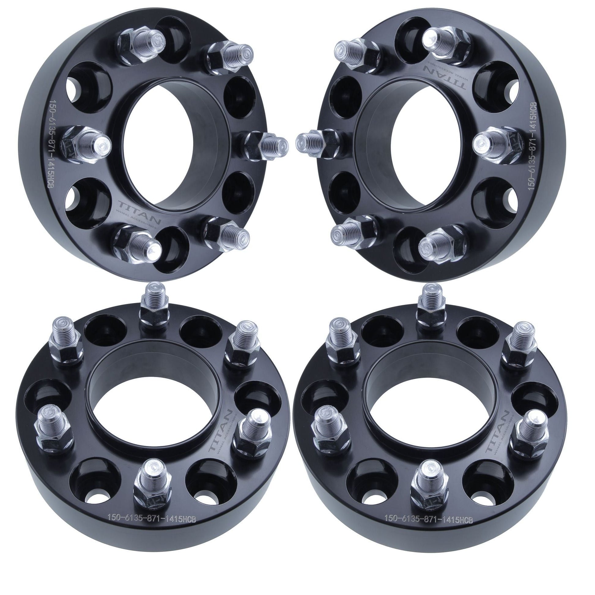 2" (50mm) Titan Wheel Spacers for Ford F150 2015+ | 6x135 | 87.1 Hubcentric |14x1.5 Studs |  Set of 4 | Titan Wheel Accessories