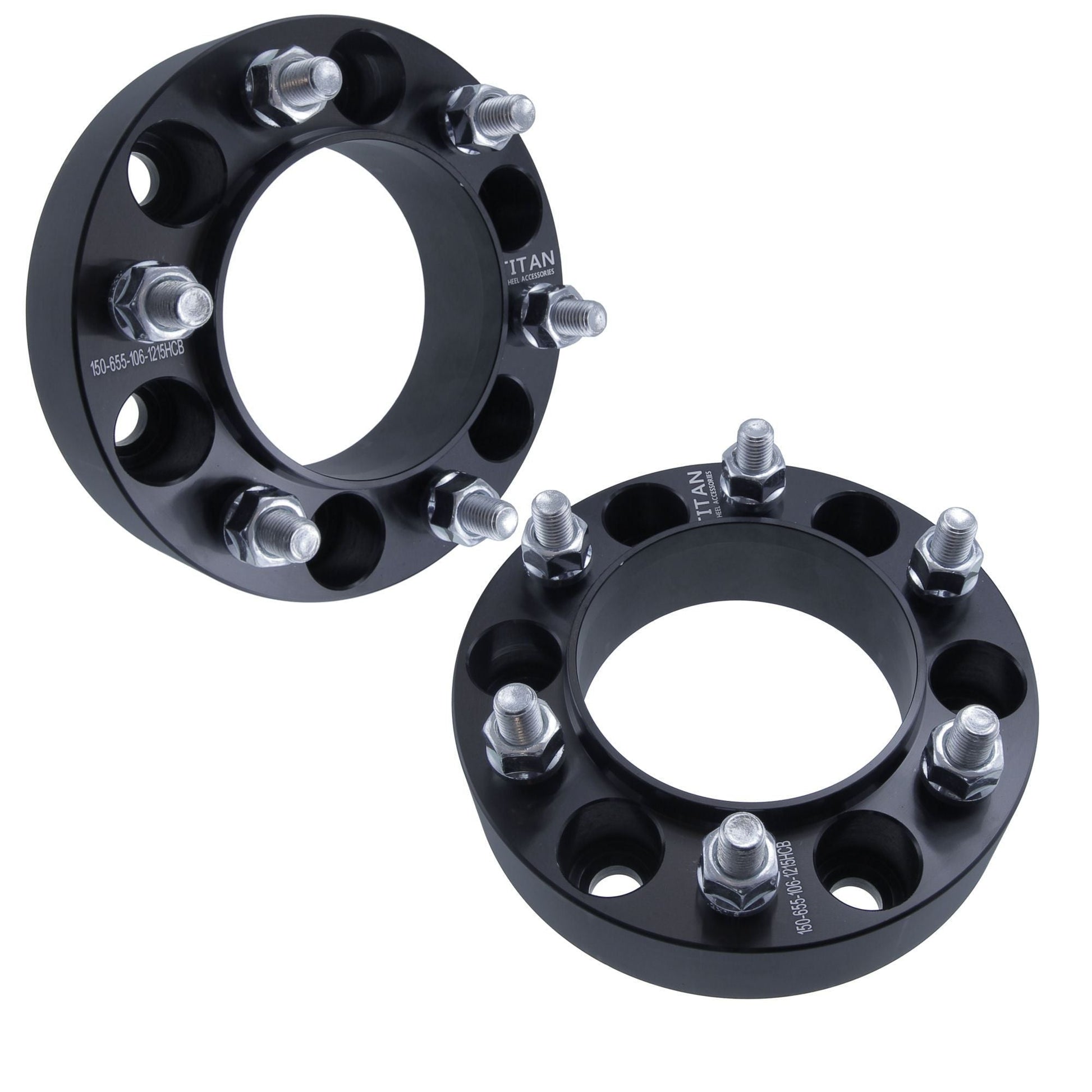 50mm (2") Titan Wheel Spacers for Isuzu Rodeo Trooper Toyota 4 Runner FJ Cruiser | 6x139.7 (6x5.5) | 106 Hubcentric |12x1.5 Studs |  Set of 4 | Titan Wheel Accessories