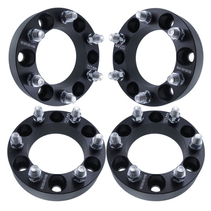 50mm (2") Titan Wheel Spacers for Infiniti and Nissan Trucks | 6x5.5 (6x139.7) | 12x1.25 Studs | Set of 4 | Titan Wheel Accessories
