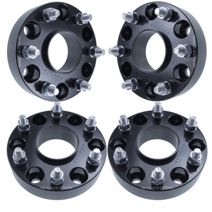 2" (50mm) Titan Wheel Spacers for Infiniti QX56 Nissan Armada Titan | 6x5.5 (6x139.7) | 77.8 Hubcentric |12x1.25 Studs |  Set of 4 | Titan Wheel Accessories