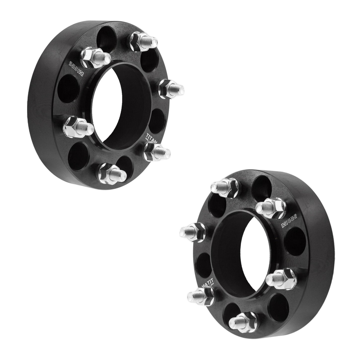 1.5" (38mm) Titan Wheel Spacers for Ford Bronco 2021-2022 Ranger 2019+| 6x5.5 (6x139.7) | 93.1 Hubcentric | 12x1.5 Studs | Set of 4 | Titan Wheel Accessories