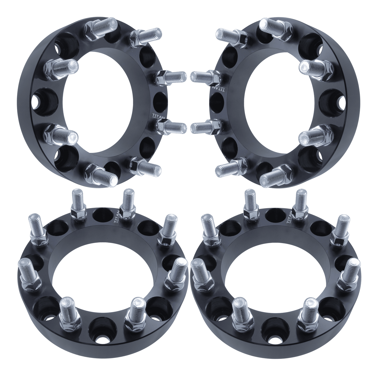 1.5" (38mm) Titan Wheel Spacers for Dodge Ram 2500 3500 | 8x6.5 | 9/16 Studs | Set of 4 | Titan Wheel Accessories