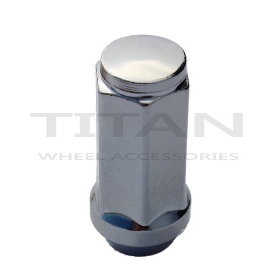 14 x 1.5" Bulge Acorn XXL Lug Nuts | 3/4" Head |2" Tall | Chrome Lug Nuts | Titan Wheel Accessories