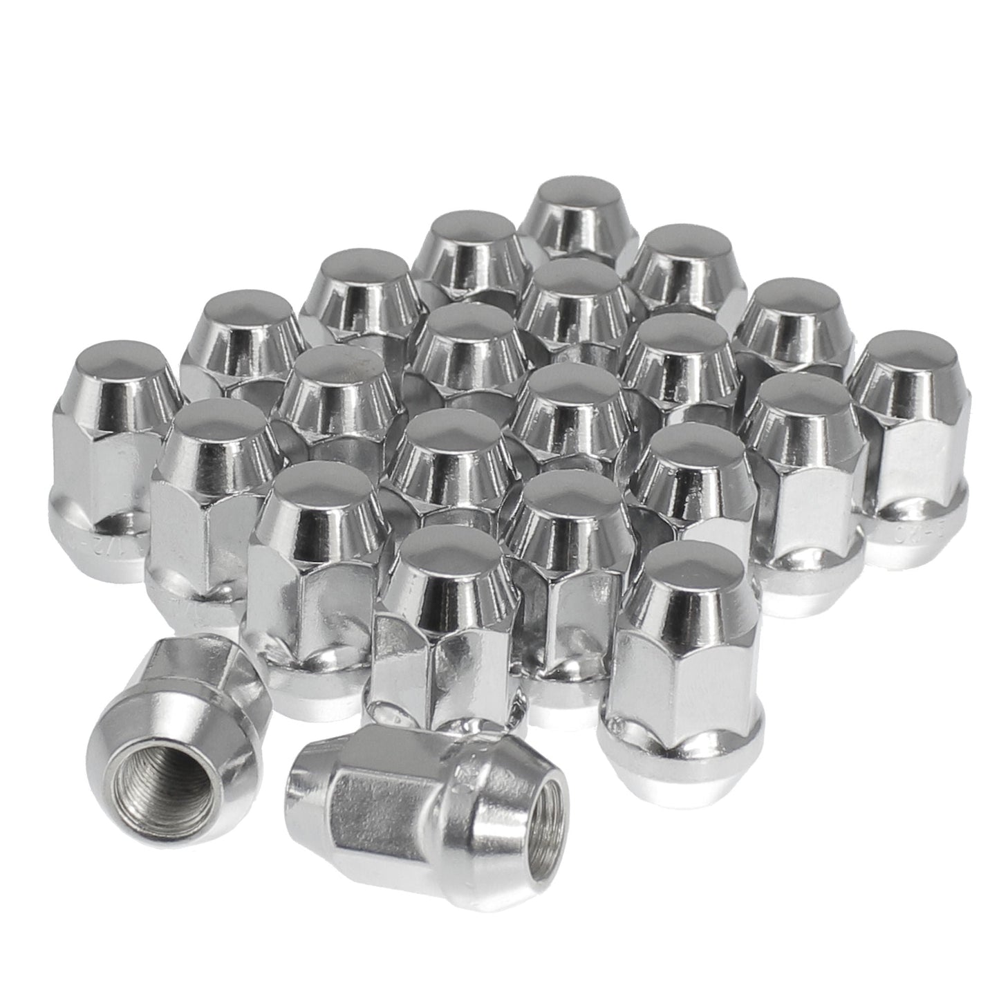 12 x 1.25" Bulge Acorn Lug Nuts | 3/4" Head | Chrome Lug Nuts