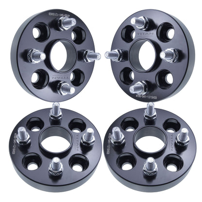 20mm Titan Wheel Spacers for Mazda Miata Scion xA xB Toyota MR2 Celica | 5x5 | 54.1 Hubcentric |12x1.5 Studs |  Set of 4 | Titan Wheel Accessories