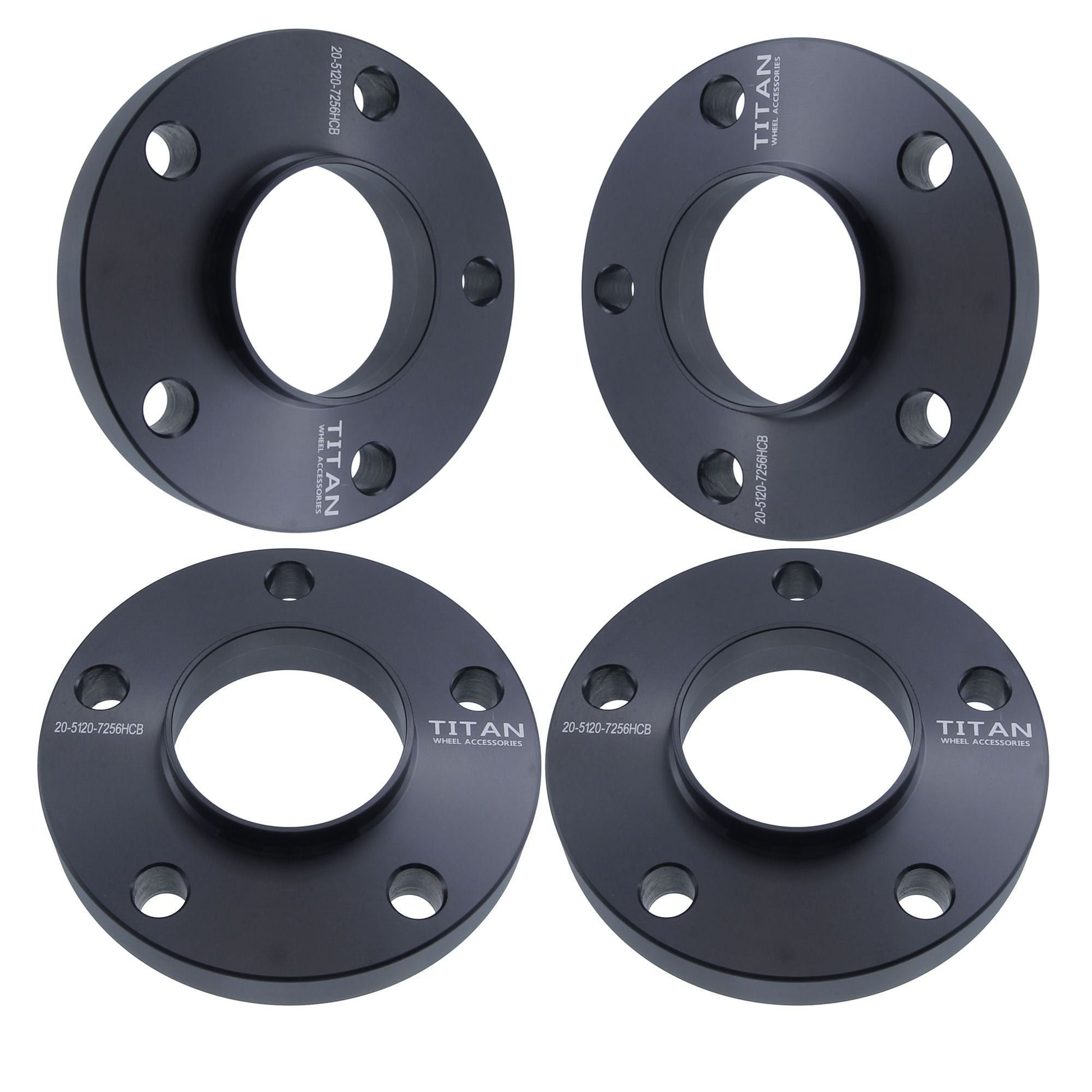 20mm Titan Wheel Spacers for BMW 1 3 5 6 7 Series | 5x120 | 72.56 Hubcentric | Set of 4 | Titan Wheel Accessories