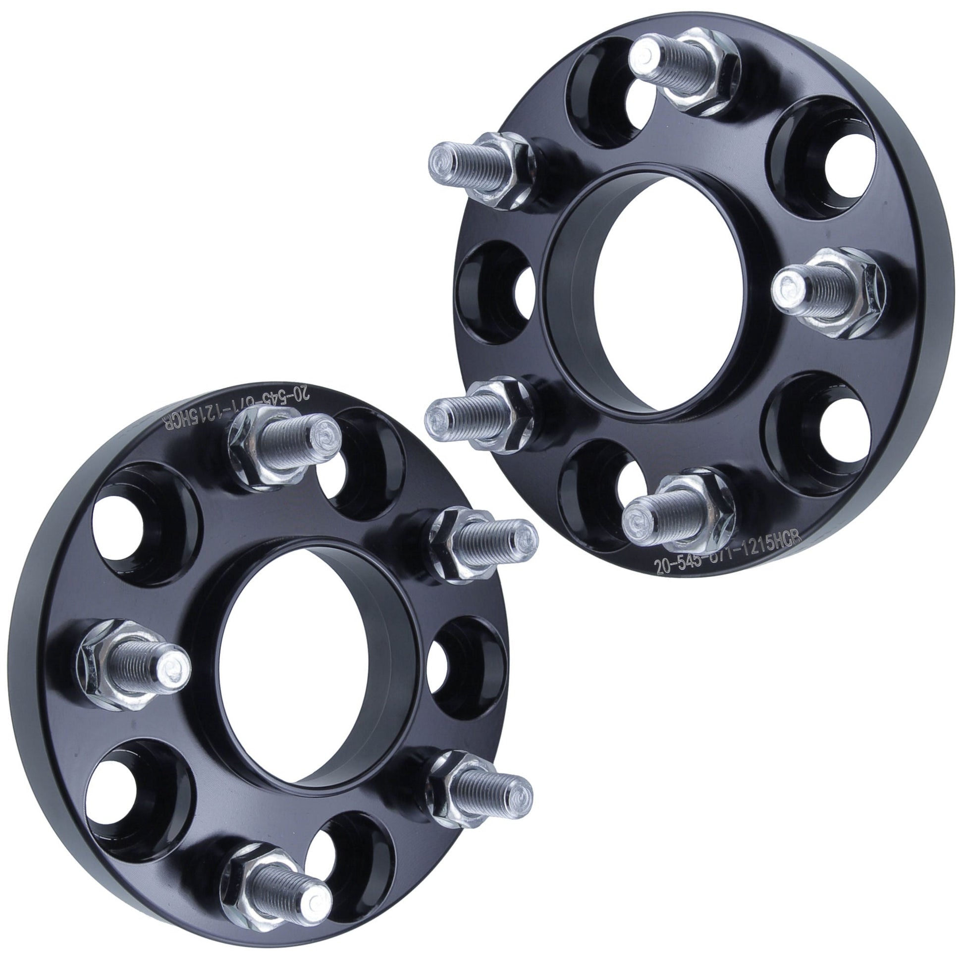 20mm Titan Wheel Spacers for Mitsubishi Lancer Evo | 5x114.3 (5x4.5) | 67.1 Hubcentric |12x1.5 Studs |  Set of 4 | Titan Wheel Accessories