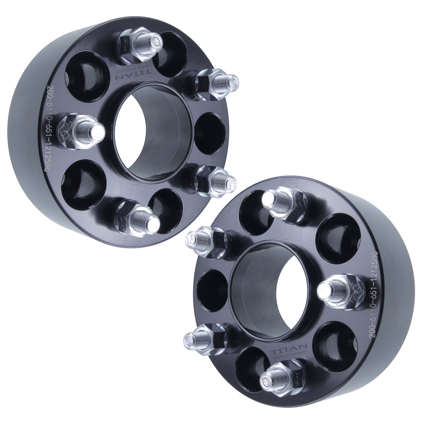 50mm (2") Titan Wheel Spacers for Scion FRS Subaru Impreza BRZ | 5x100 | 56.1 Hubcentric |12x1.25 Studs | Set of 4 | Titan Wheel Accessories