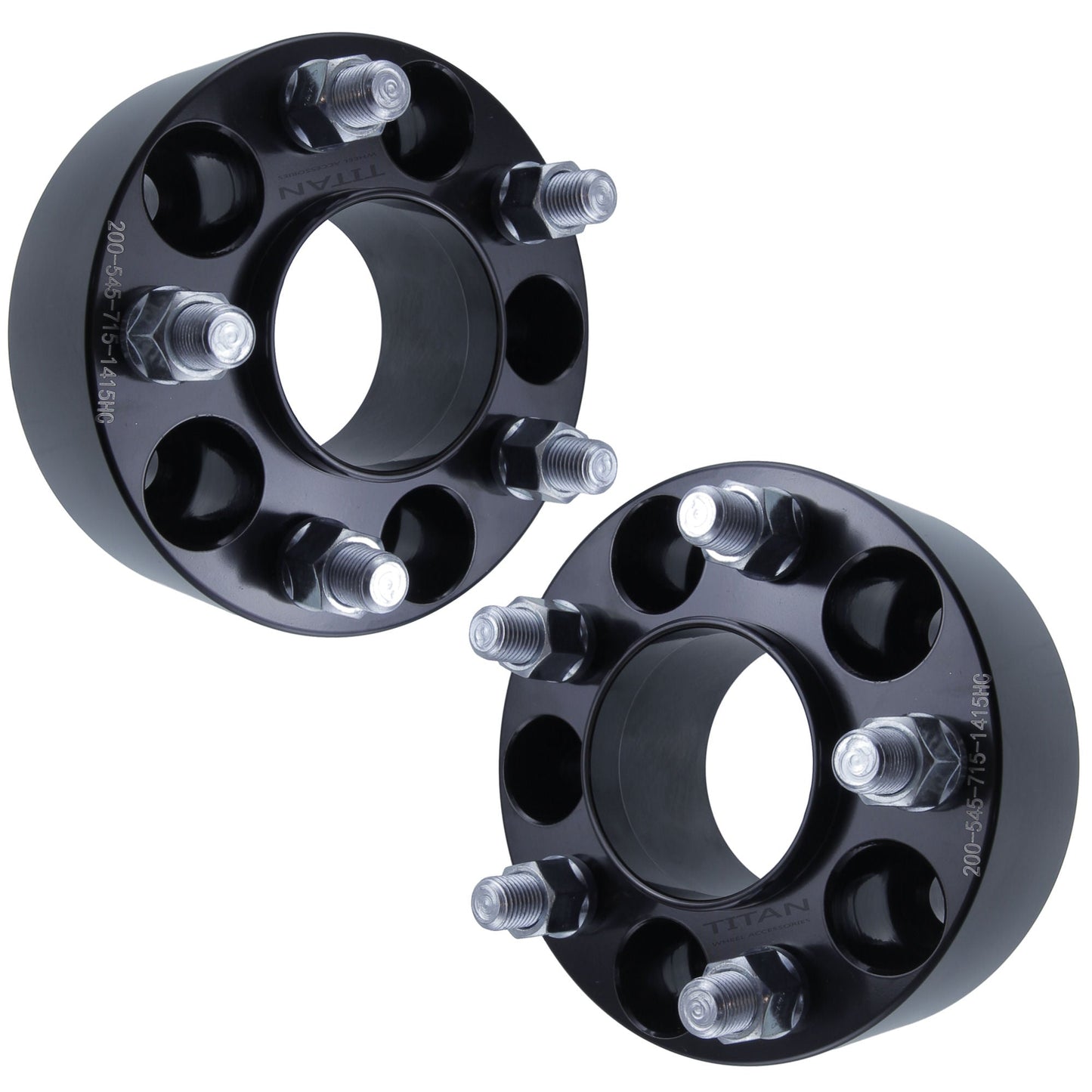 2" (50mm) Titan Wheel Spacers for Dodge Charger Challenger Magnum Chrysler 300 | 5x4.5 (5x114.3) | 71.5 Hubcentric |14x1.5 Studs |  Set of 4 | Titan Wheel Accessories