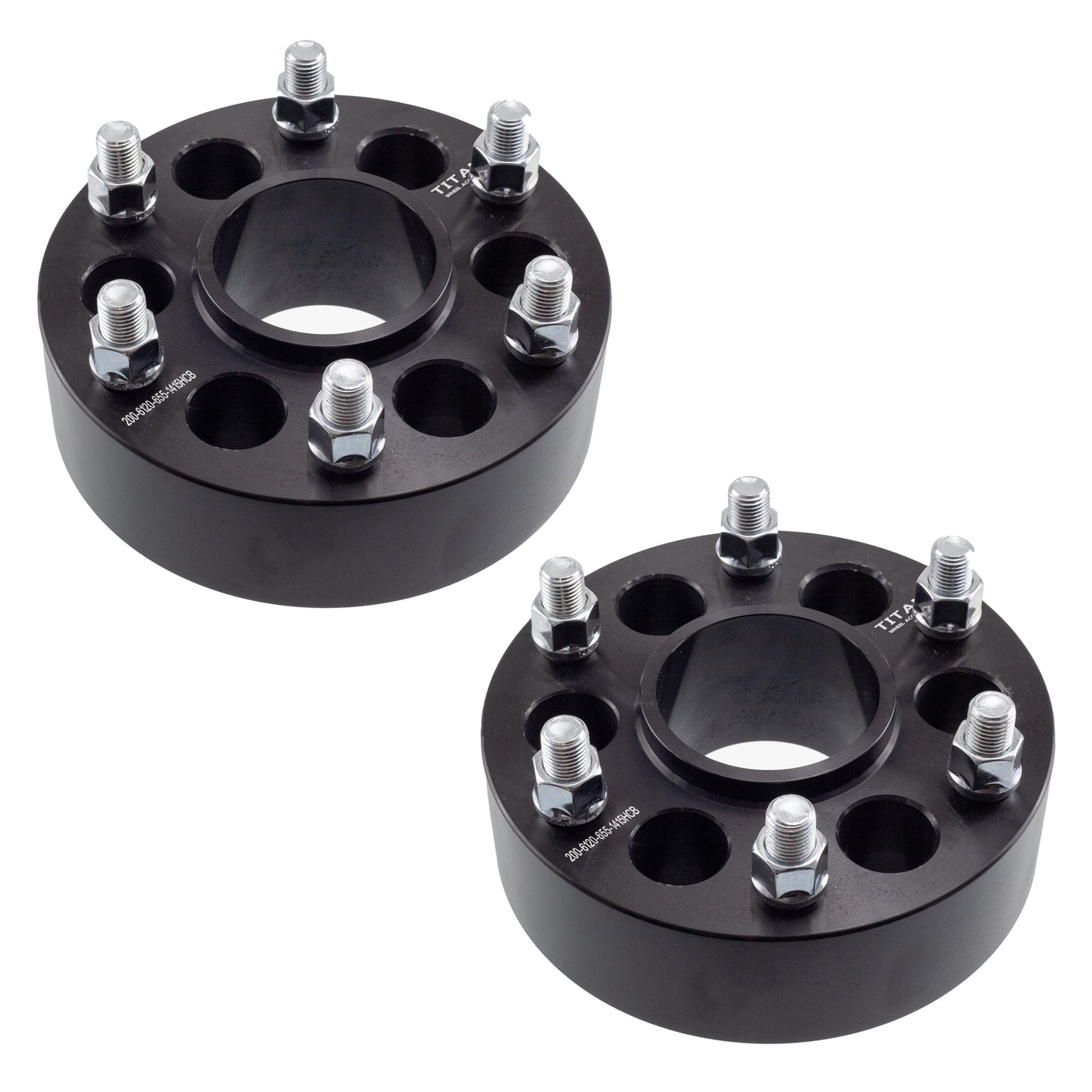 1.5" (38mm) Titan 6x120 To 6x5.5 (6x139.7) Wheel Adapters | Hubcentric 66.9 | 14x1.5 Studs | Set of 4 | Titan Wheel Accessories