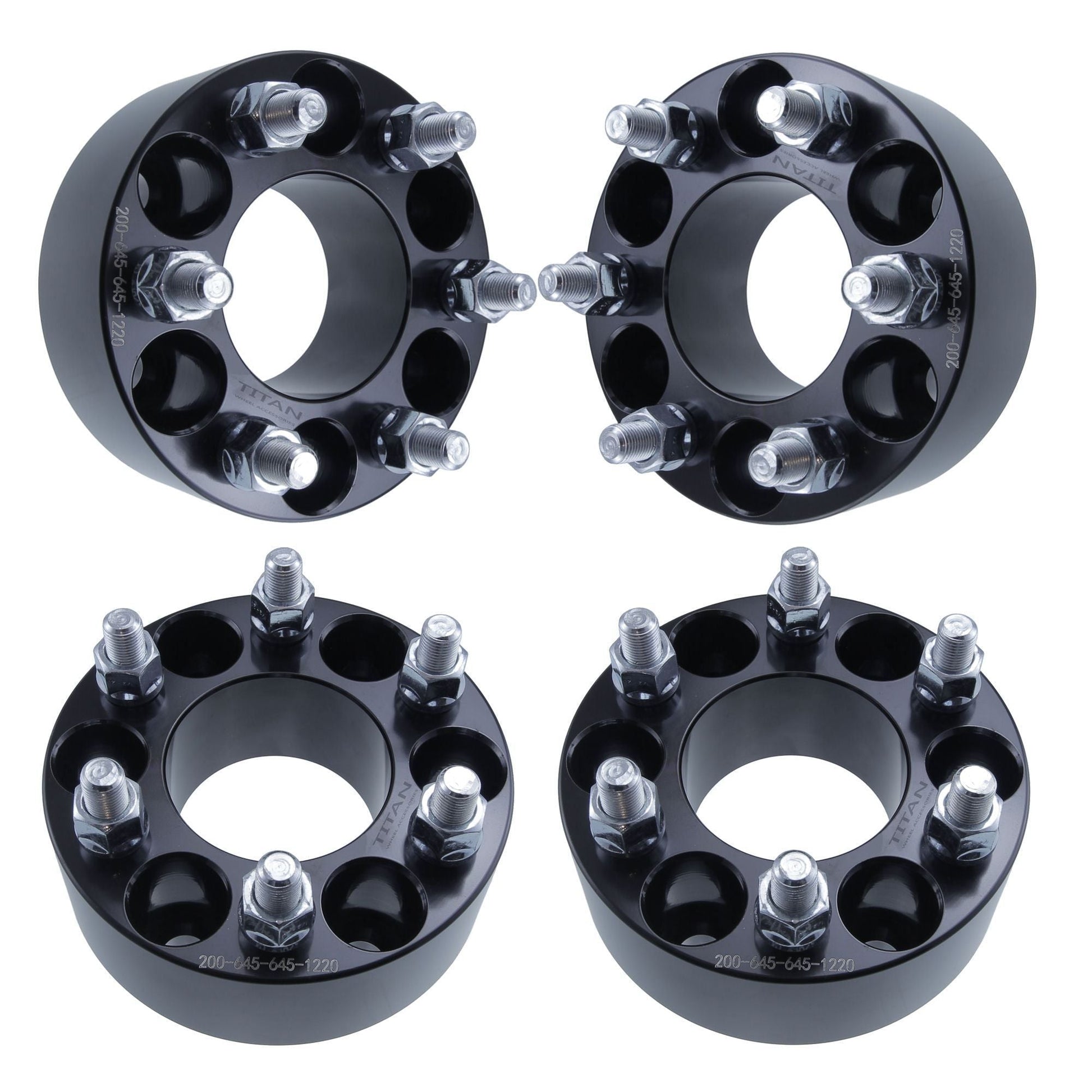 2" Titan Wheel Spacers for Dodge Viper Dakota Durango | 6x4.5 | 1/2x20 Studs | Set of 4 | Titan Wheel Accessories