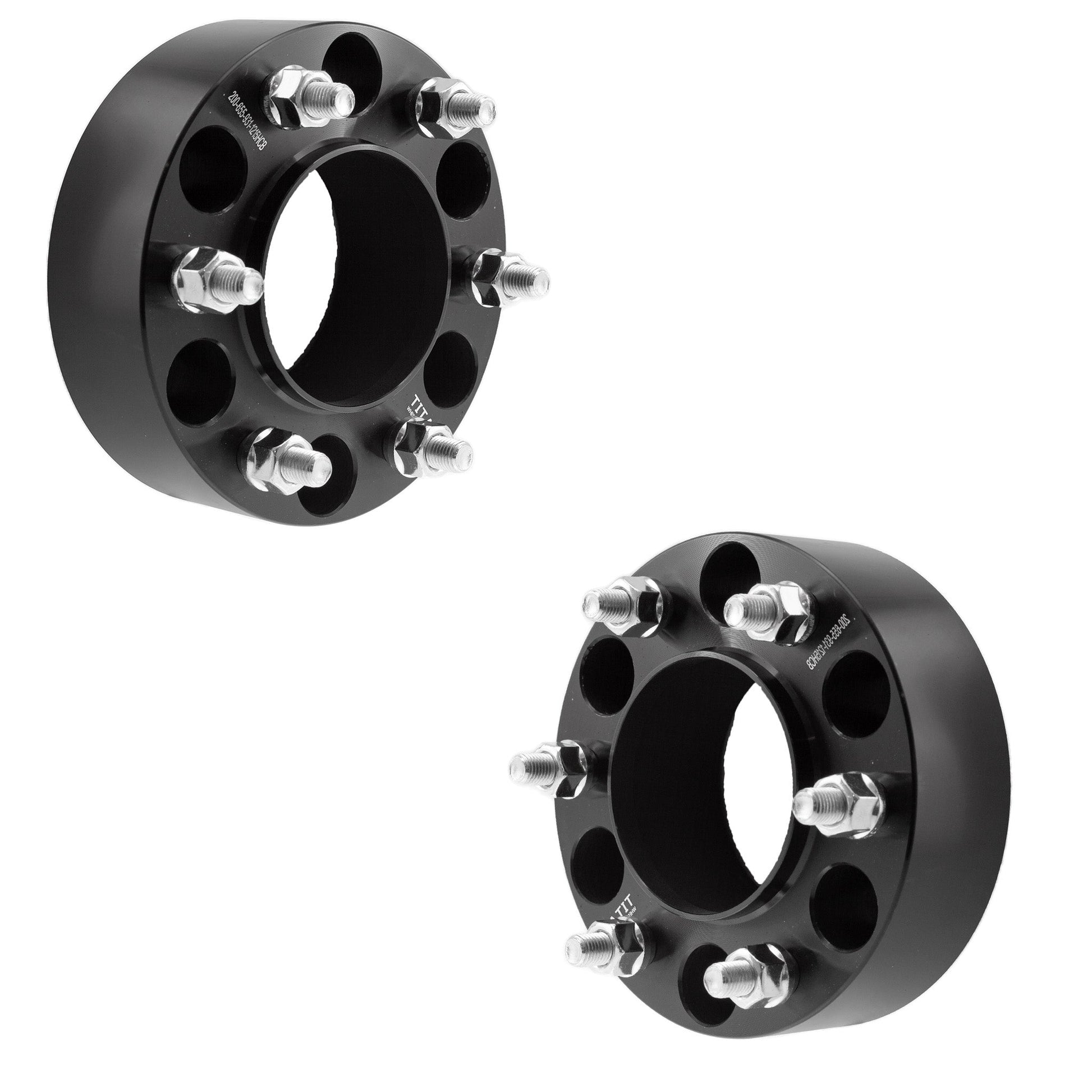 2" (50mm) Titan Wheel Spacers for Ford Bronco 2021-2022 Ranger 2019+ | 6x5.5 (6x139.7) | 93.1 Hubcentric | 12x1.5 Studs | Set of 4 | Titan Wheel Accessories