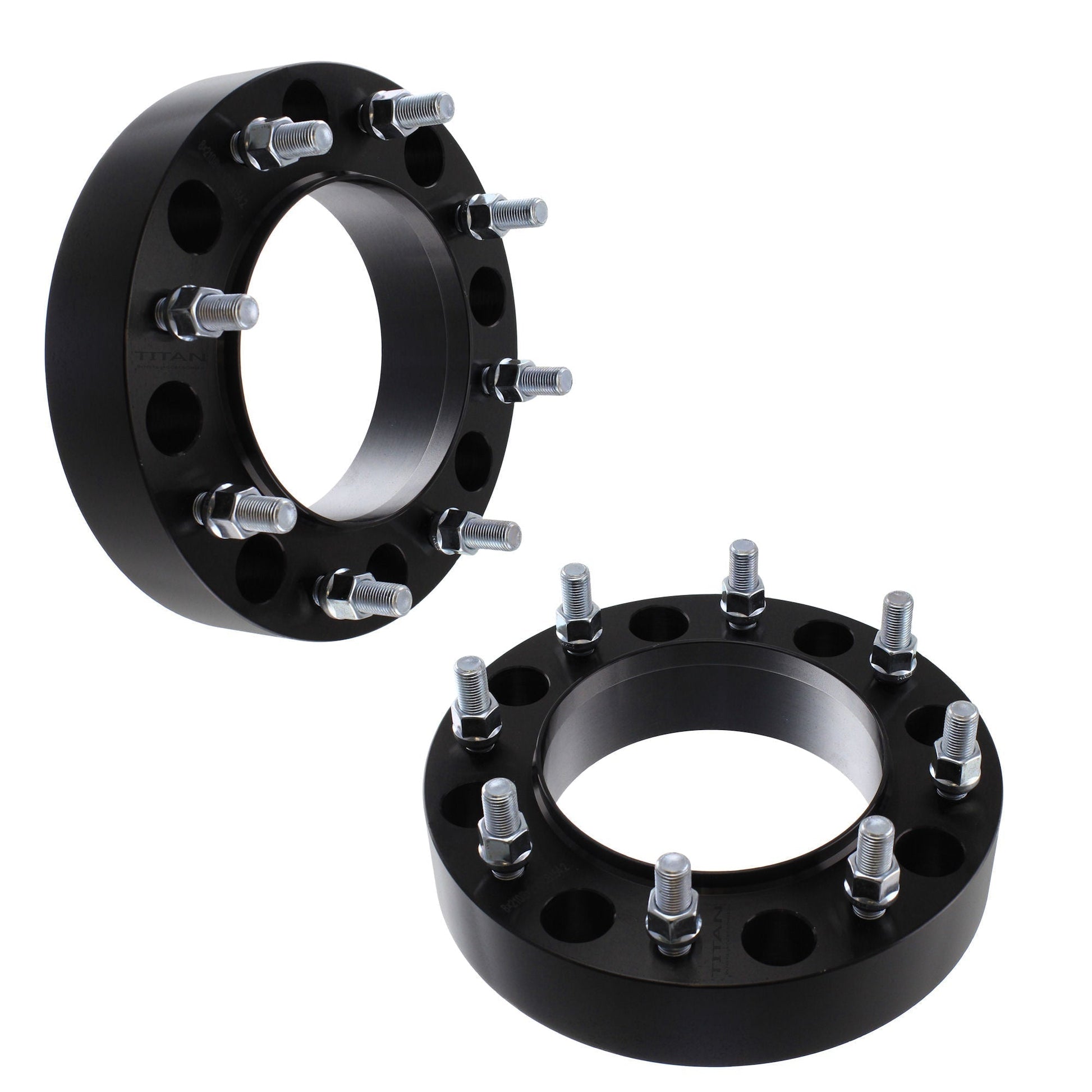 2" (50mm) Titan Wheel Spacers for Nissan NV Ram 2500 3500 | 8x6.5 | 121.3 Hubcentric |14x1.5 Studs |  Set of 4 | Titan Wheel Accessories