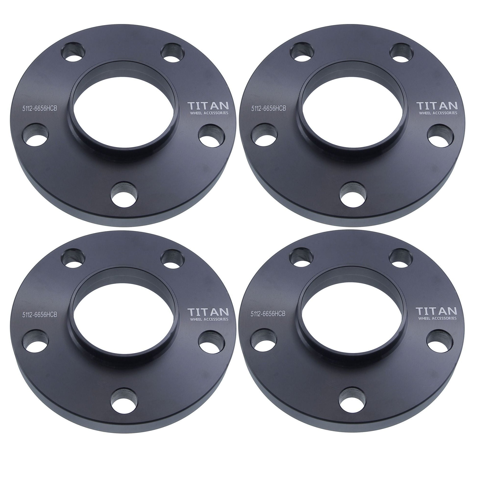 25mm (1") Titan Wheel Spacers for VW Audi Mercedes | 5x112 | 66.56 Hubcentric | Set of 4 | Titan Wheel Accessories
