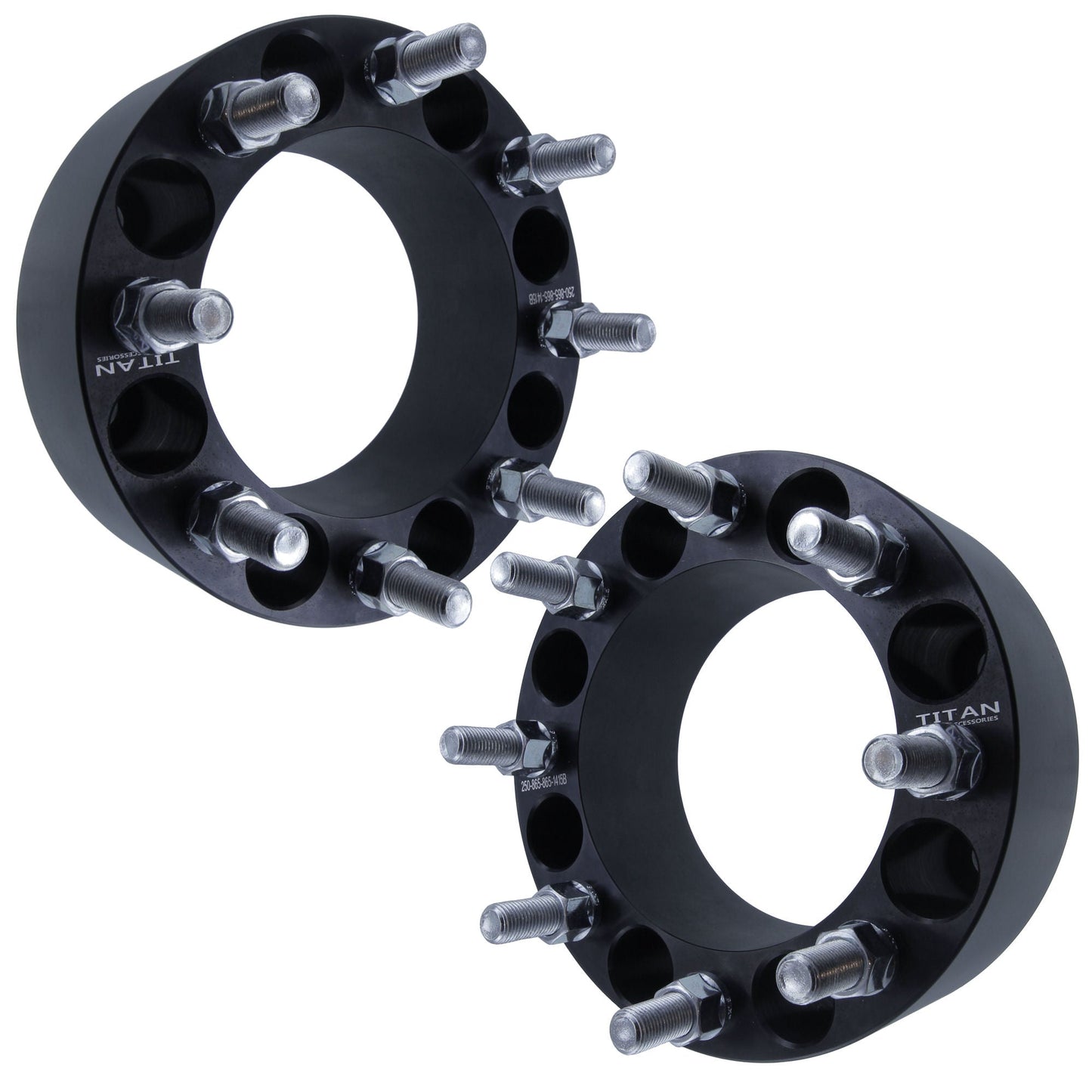 3" (75mm) Titan Wheel Spacers for Chevy Silverado 2500 3500  | 8x6.5 | 14x1.5 Studs | Set of 4 | Titan Wheel Accessories