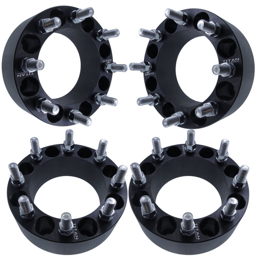2.5" Titan Wheel Spacers for Nissan NV Ram 2500 3500 | 8x6.5 | 14x1.5 Studs | Set of 4 | Titan Wheel Accessories