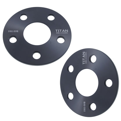 5mm Titan Wheel Spacers for Subaru Scion 5 Lug | 5x100 | 56.1 Hubcentric | Set of 4 | Titan Wheel Accessories
