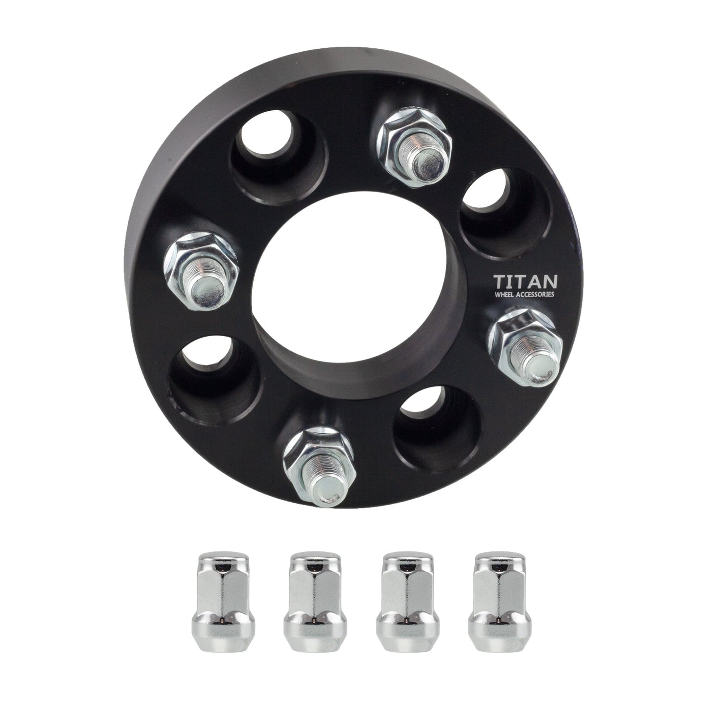 38mm (1.5") Titan Wheel Spacers for Acura CL TL Legend Honda Prelude Accord Mitsubishi Galant | 4x114.3 (4x4.5) | 12x1.5 Studs | Titan Wheel Accessories