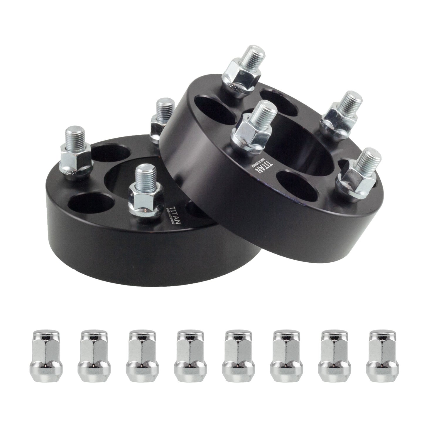 25mm (1") Titan 4x114.3 to 4x100 Wheel Adapters | 12x1.5 Studs | Titan Wheel Accessories