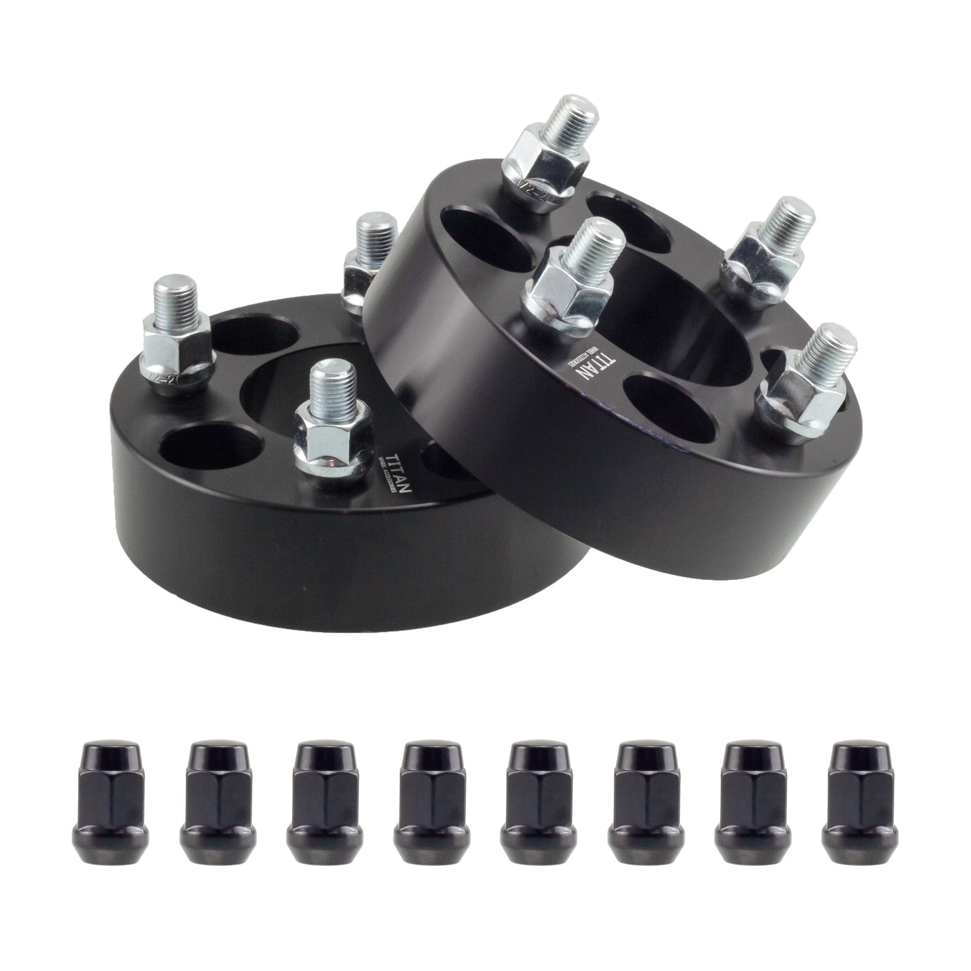 25mm (1") Titan 4x114.3 to 4x100 Wheel Adapters | 12x1.5 Studs | Titan Wheel Accessories