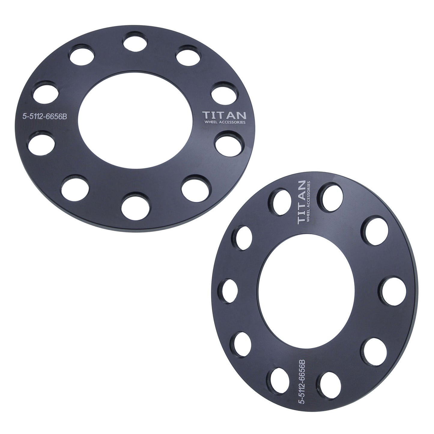 5mm Titan Wheel Spacers for VW Audi | 5x112 | 66.56 Hubcentric | Set of 4 | Titan Wheel Accessories