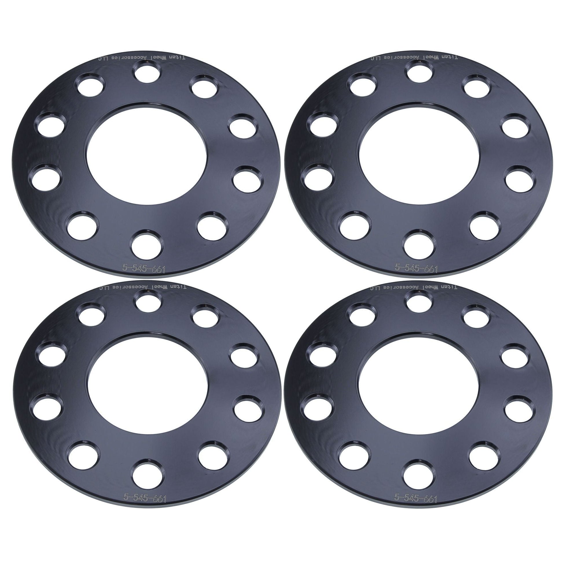 5mm Titan Wheel Spacers for Nissan Infiniti Q50 G35 G37 350z 370z Altima Maxima | 5x114.3 | 66.1 Hubcentric | Set of 4 | Titan Wheel Accessories