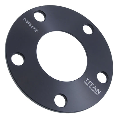 5mm Titan Wheel Spacers for Mazda RX7 RX8 Miata | 5x114.3 | 67.1 Hubcentric | 12x1.5 Studs | Titan Wheel Accessories