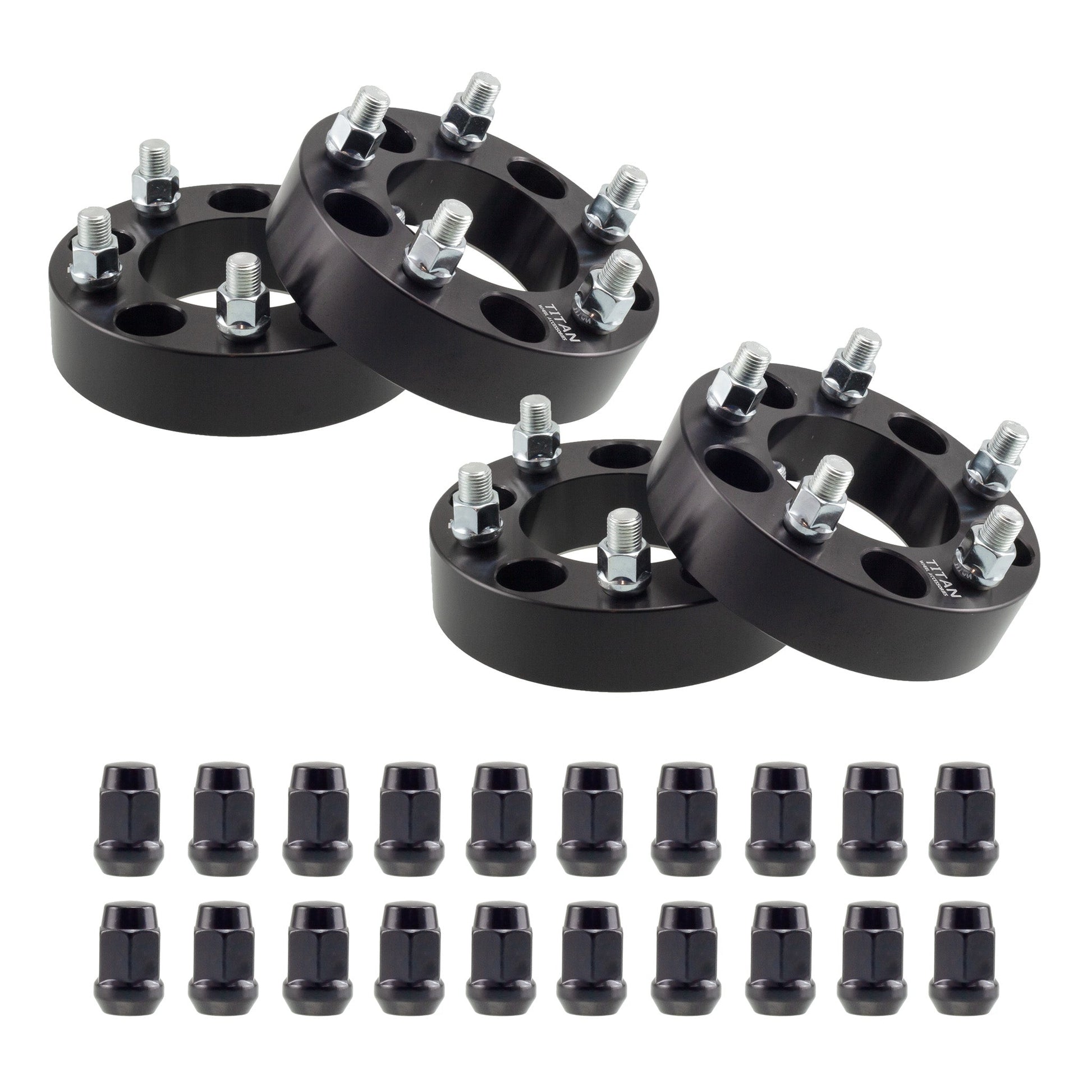 38mm (1.5") Titan Wheel Spacers for Toyota Camry MR2 Lexus IS | 5x114.3 (5x4.5) | 60.1 Hubcentric |12x1.5 Studs | Titan Wheel Accessories