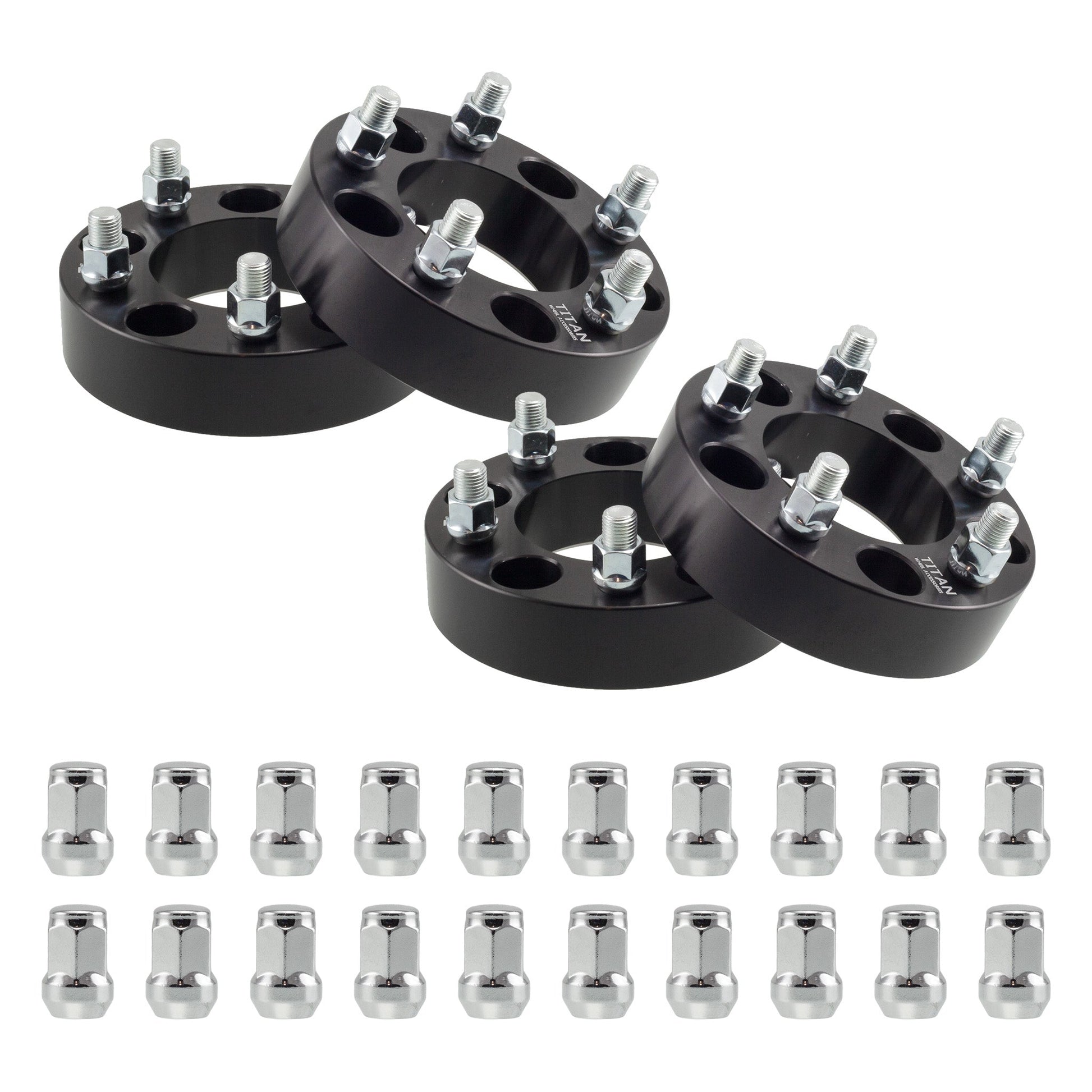 1" (25mm) Titan Wheel Spacers for Chrysler 300 Dodge Challenger Charger | 5x4.5 | 71.5 Hubcentric |14x1.5 Studs | Titan Wheel Accessories