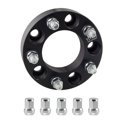 1" (25mm) Titan Wheel Spacers for Ford Bronco Sport Escape | 5x4.25 (5x108) | 63.4 Hubcentric | 12x1.5 Studs | Titan Wheel Accessories