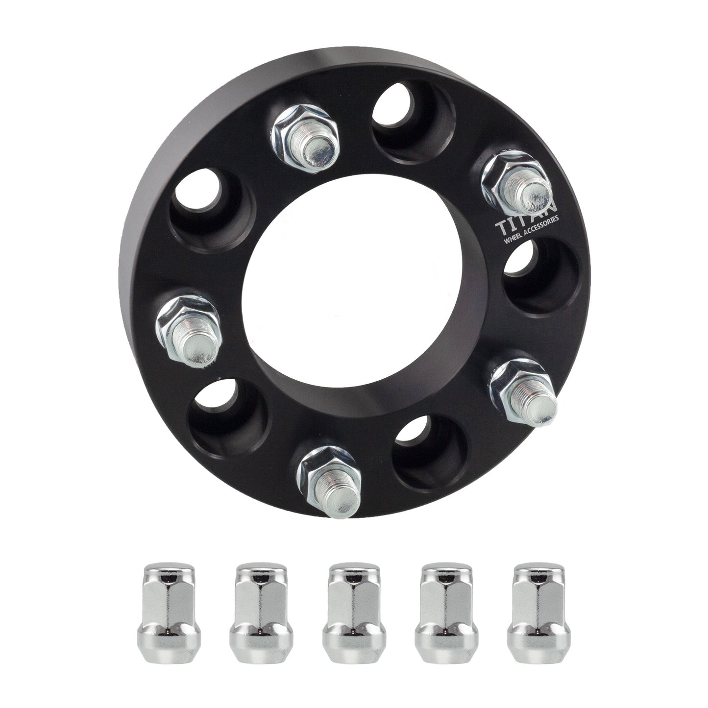 38mm (1.5") Titan Wheel Spacers for Toyota Tundra 5 Lug | 5x150 | 110 Hubcentric |14x1.5 Studs | Titan Wheel Accessories