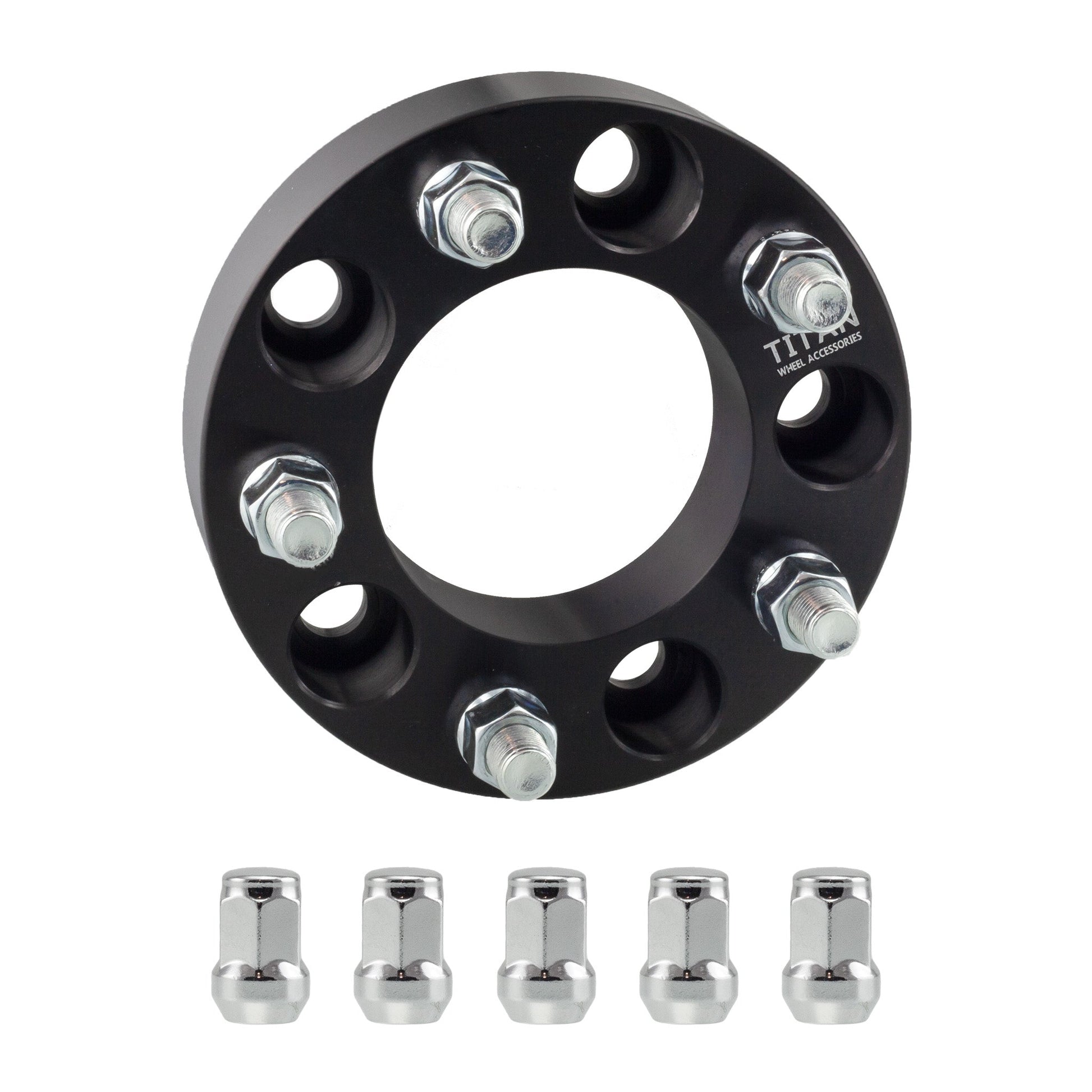 1.25" (32mm) Titan Wheel Spacers for Jaguar F S X Type XE XF XJ XK | 5x4.25 (5x108) | 63.4 Hubcentric | 12x1.5 Studs | Titan Wheel Accessories