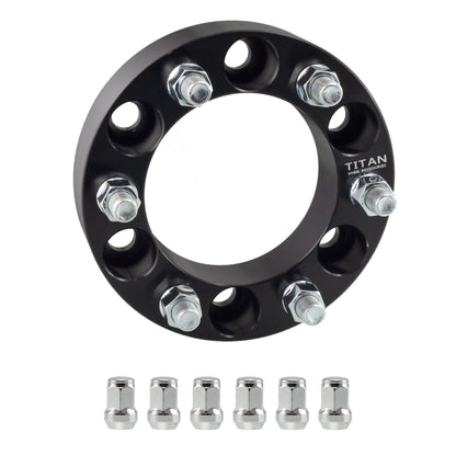 1.5" (38mm) Titan Wheel Spacers for Isuzu Rodeo Troopter Toyota 4 Runner FJ Cruiser | 6x5.5 (6x139.7) | 106 Hubcentric |12x1.5 Studs | Titan Wheel Accessories