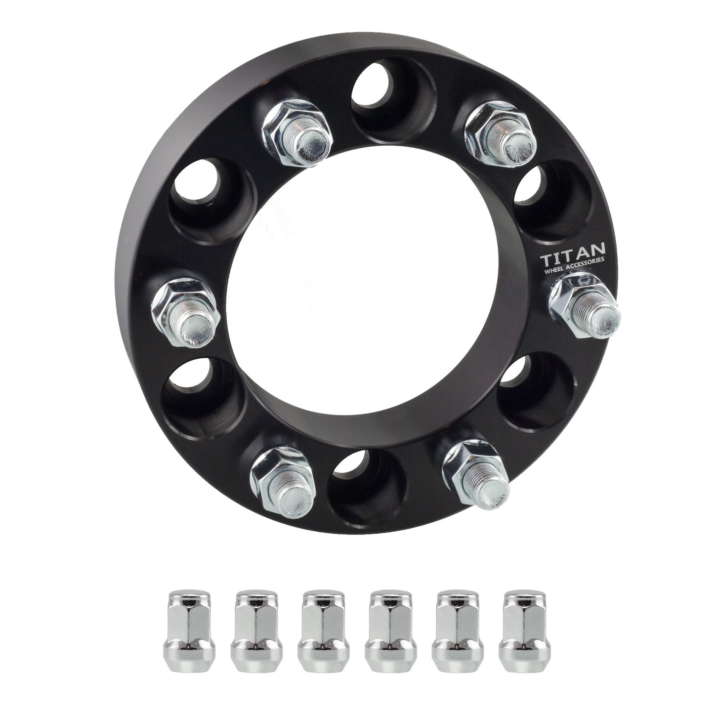 38mm (1.5") Titan Wheel Spacers for Infiniti QX80 Nissan Titan XD Ram 1500 | 6x5.5 (6x139.7) | 77.8 Hubcentric |14x1.5 Studs | Titan Wheel Accessories