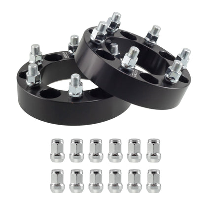 2" (50mm) Titan Wheel Spacers for Chevy Silverado GMC Sierra 1500 | 6x5.5 (6x139.7) | 14x1.5 Studs | Titan Wheel Accessories