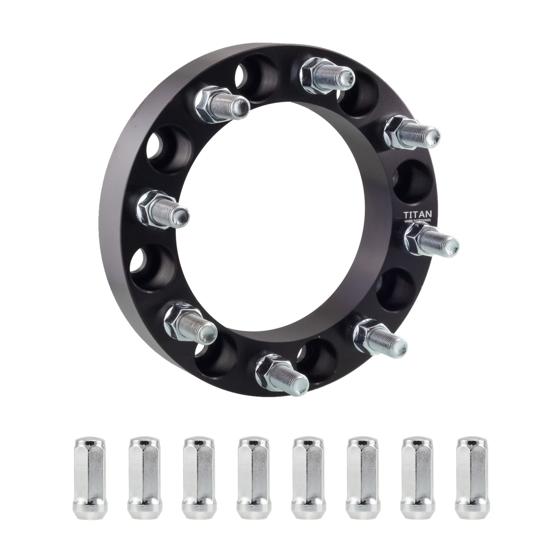 1.5" (38mm) Titan Wheel Spacers for Ford F250 F350 Excursion | 8x170 | 124.9 Hubcentric |14x1.5 Studs | Titan Wheel Accessories