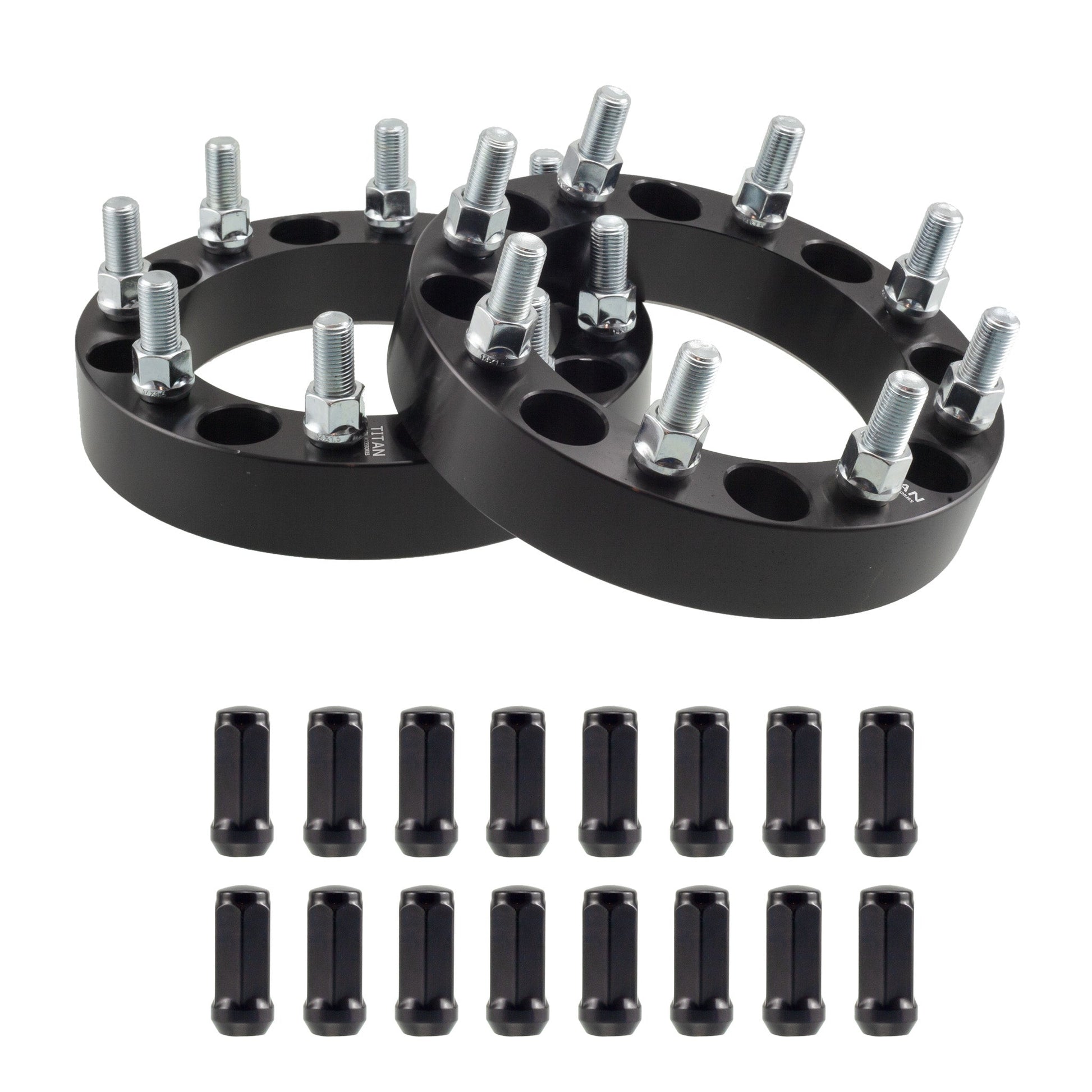 3" (75mm) Titan Wheel Spacers for GMC Sierra 2500 3500 | 8x6.5 | 14x1.5 Studs | Titan Wheel Accessories