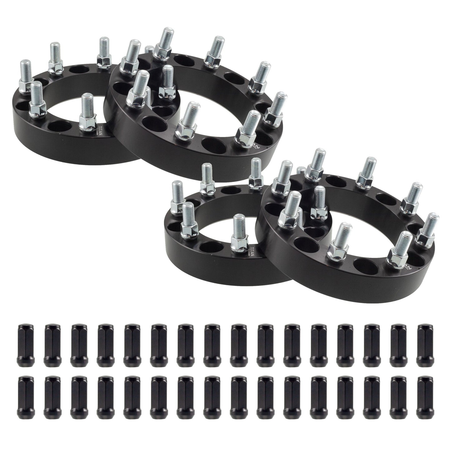 3" (75mm) Titan Wheel Spacers for GMC Sierra 2500 3500 | 8x6.5 | 14x1.5 Studs | Titan Wheel Accessories